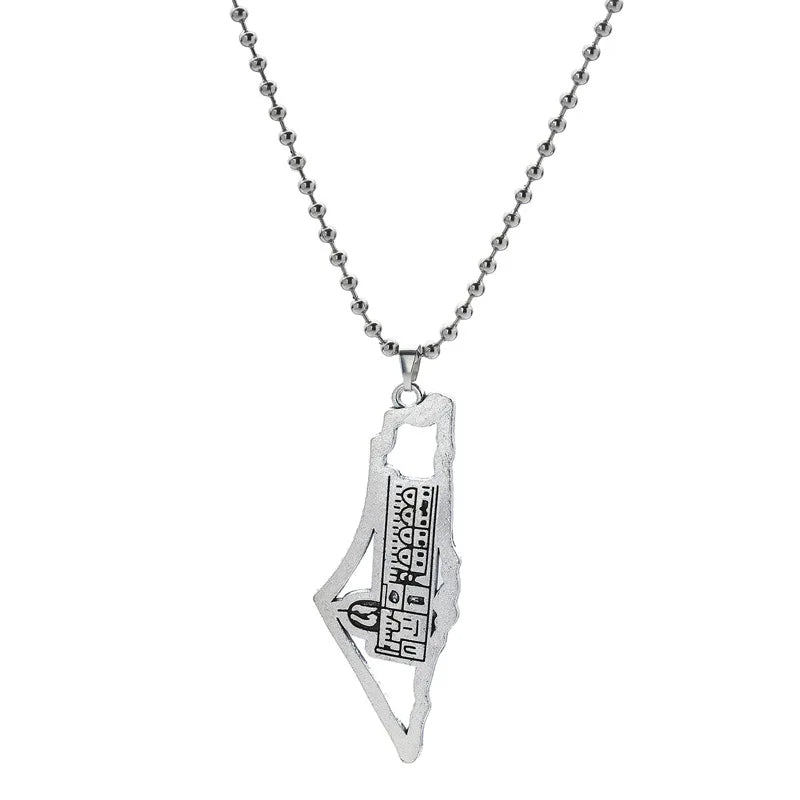 Keffiyeh Anhänger Kette Halskette Schal Form personal isierte Charme trend igen Schmuck Geschenk