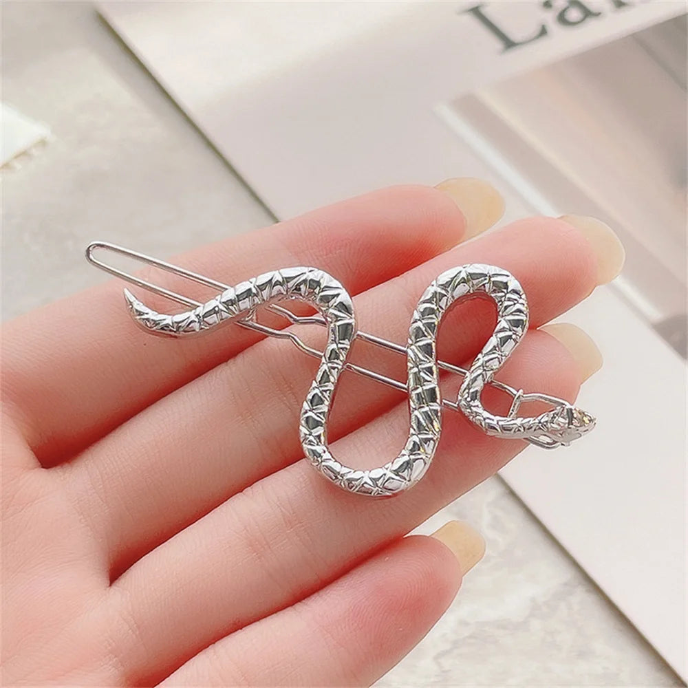 Gothic Metall Schlangenförmige Haarspange Damen Seitlicher Pony Haarnadeln Mädchen Halter Mode Punk Haarspangen Kopfbedeckung Haarschmuck