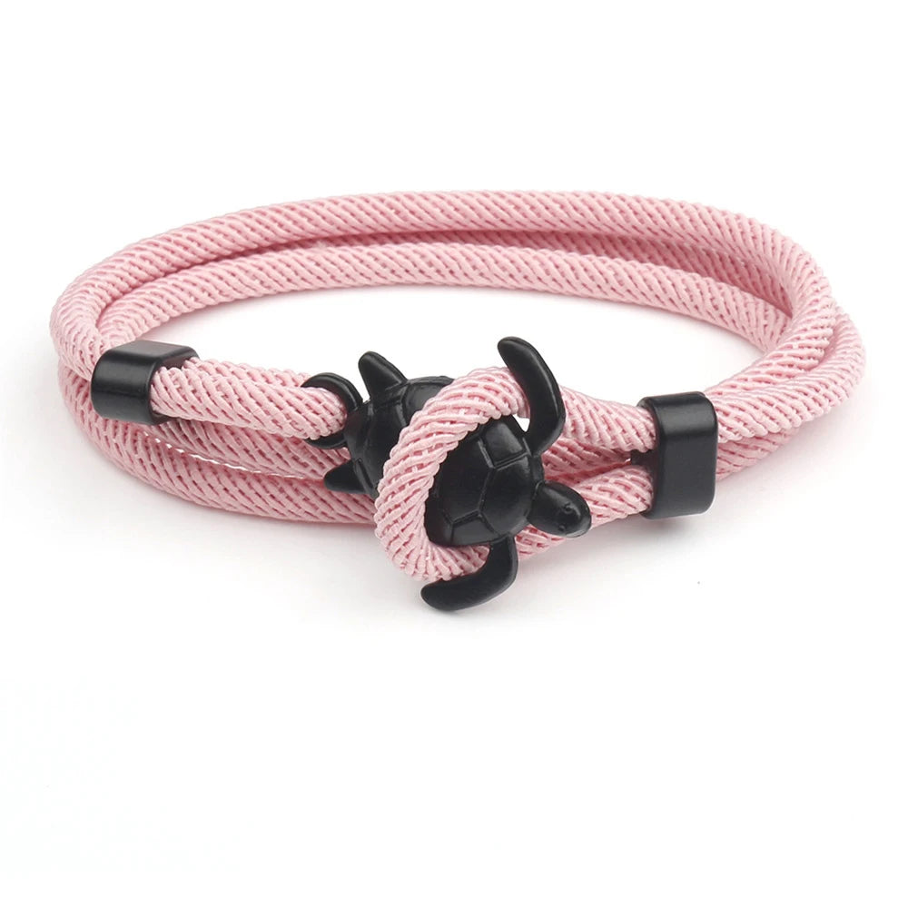 Männlich Einfache Mode Meeresschildkröte Seil Armband Hohe Qualität Milan Linie Reine Hand Stricken Armbänder Für Männer Armband Schmuck Geschenk