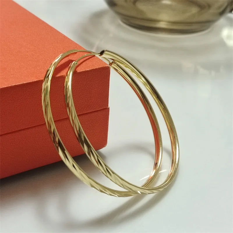 Senlissi – Creolen aus 925er-Sterlingsilber für Damen, 18 Karat vergoldet, Schmuck, schillernde Damen-Creolen, Weihnachtsgeschenke