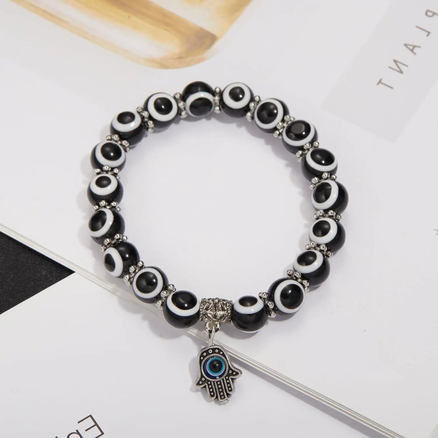 Türkische Lucky Evil Eye Armbänder für Damen und Herren, handgefertigtes Blue Eye Palm Armband, bringen Sie Glück, friedlicher Charm-Armband-Schmuck