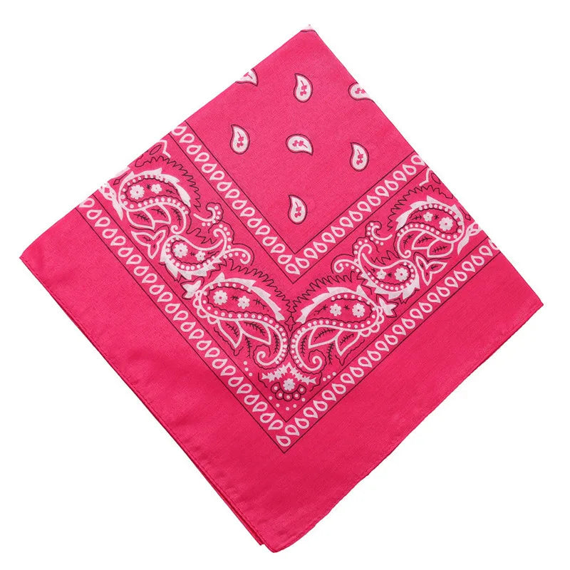 Hip Hop Frauen Bandana Schal Mädchen Kinder Punk Quadratische Bandanas Kopfbedeckung Mode Böhmischen Kopf Schal Stirnbänder Haar Zubehör 2024