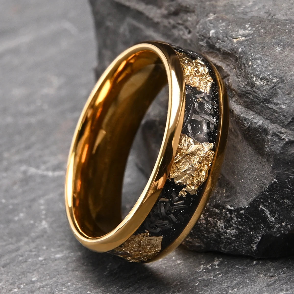 Herren Wolfram karbid schwarzer Ring 8mm Mode Luxus Paar Eheringe geeignet für den täglichen Gebrauch Jubiläums geschenk