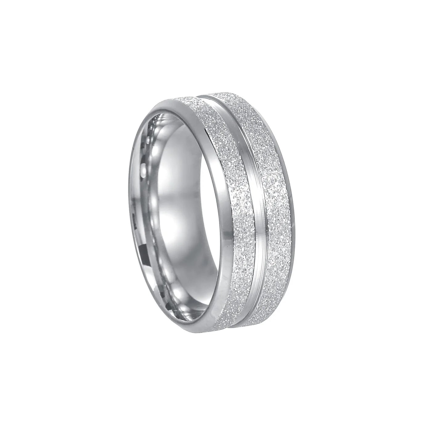 Einfacher 8 mm Herren-Paar-Ring aus schwarzem Titan, matt fertiger Fingerring, Schmuck für männliche Eheringe, Geschenk