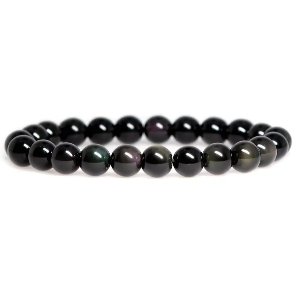 {Energie und Schutz} Turmalin-Armband, handgefertigt, natürlicher Edelstein, elastisches Armband, Kristallsteinperlen, Schmuck, Geschenke für Frauen