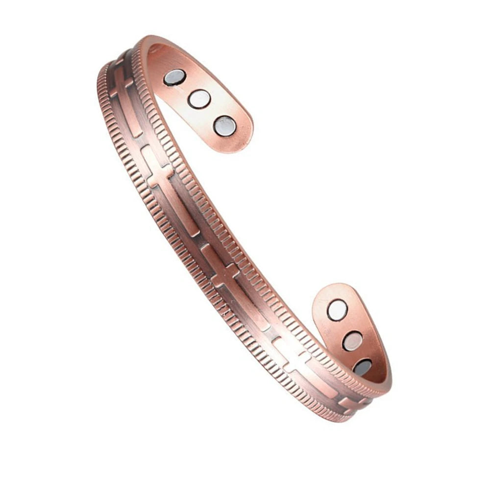 Vintage-Armband mit magnetischer Energie im europäischen und amerikanischen Stil, antikes Kupfer-Magnet-Trendaccessoire