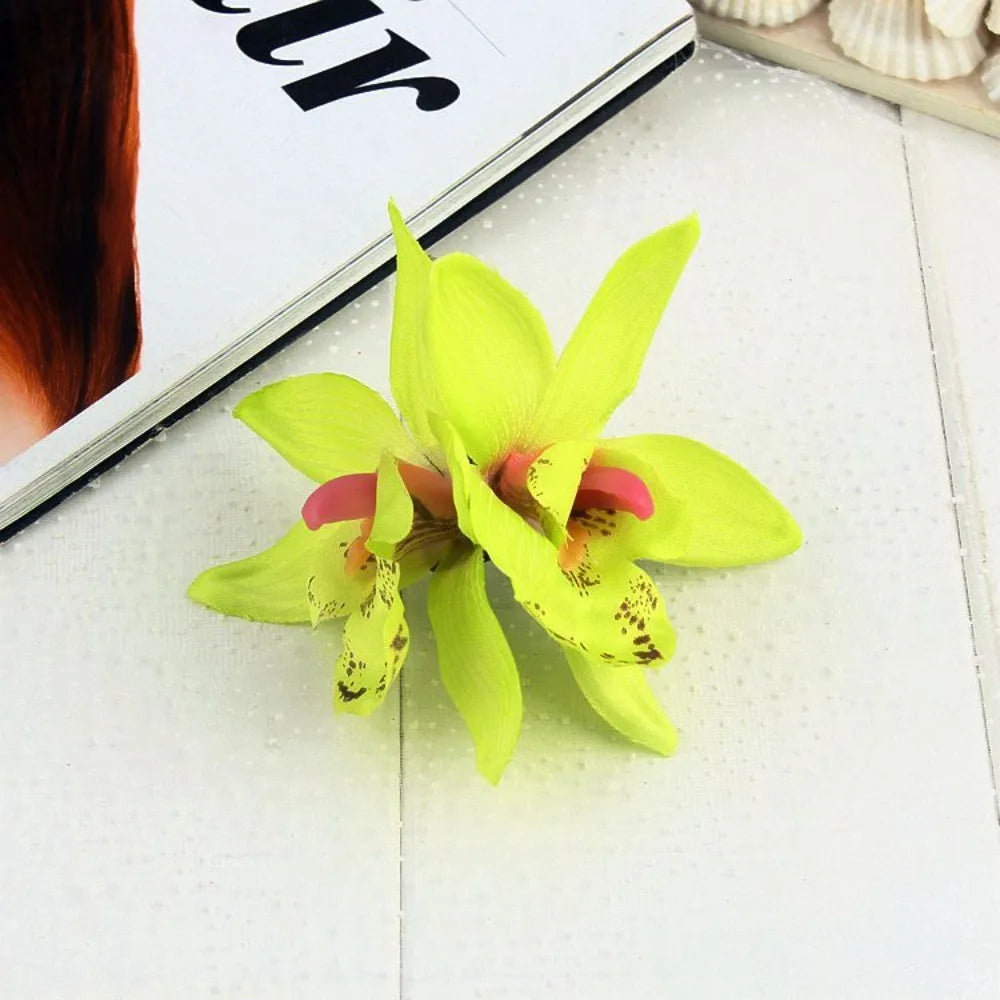 Kopfbedeckung, hawaiianische Blumen-Haarspangen, romantische Haar-Accessoires, BB-Haarspange, geeignet für Urlaub, Strandpartys, seitlicher Pony-Clip für Damen