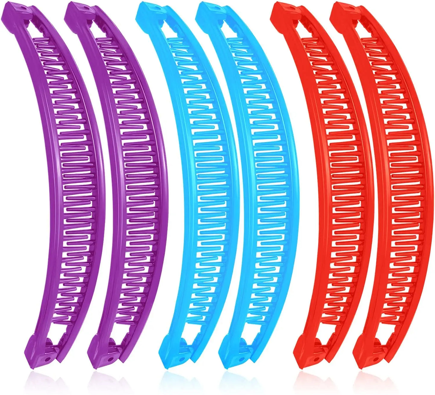6 stück Haar Kämme Banana Haar Clip Grip Kamm Fischschwanz Pferdeschwanz Banana Clip Haar Clips für Frauen Haar Zubehör