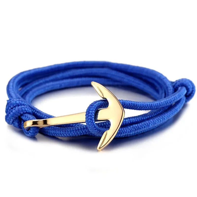 Großhandel Sommer-Stil, Nylon-Seil-Kette und Gliederarmbänder, beliebter Schmuck, Anker-Armbänder für Damen und Herren, 2024, heißer Verkauf