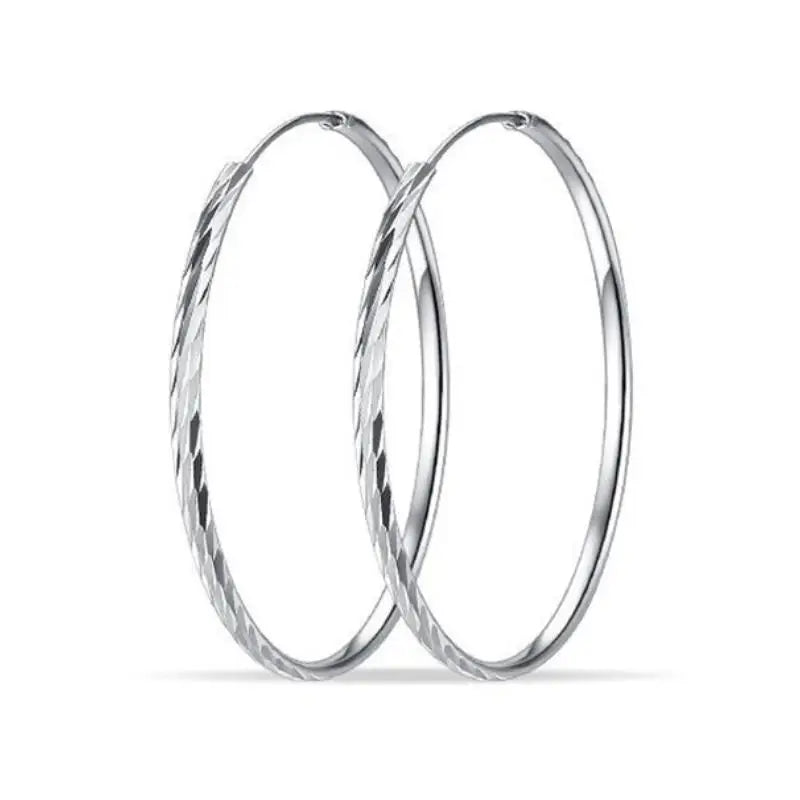 Senlissi – Creolen aus 925er-Sterlingsilber für Damen, 18 Karat vergoldet, Schmuck, schillernde Damen-Creolen, Weihnachtsgeschenke