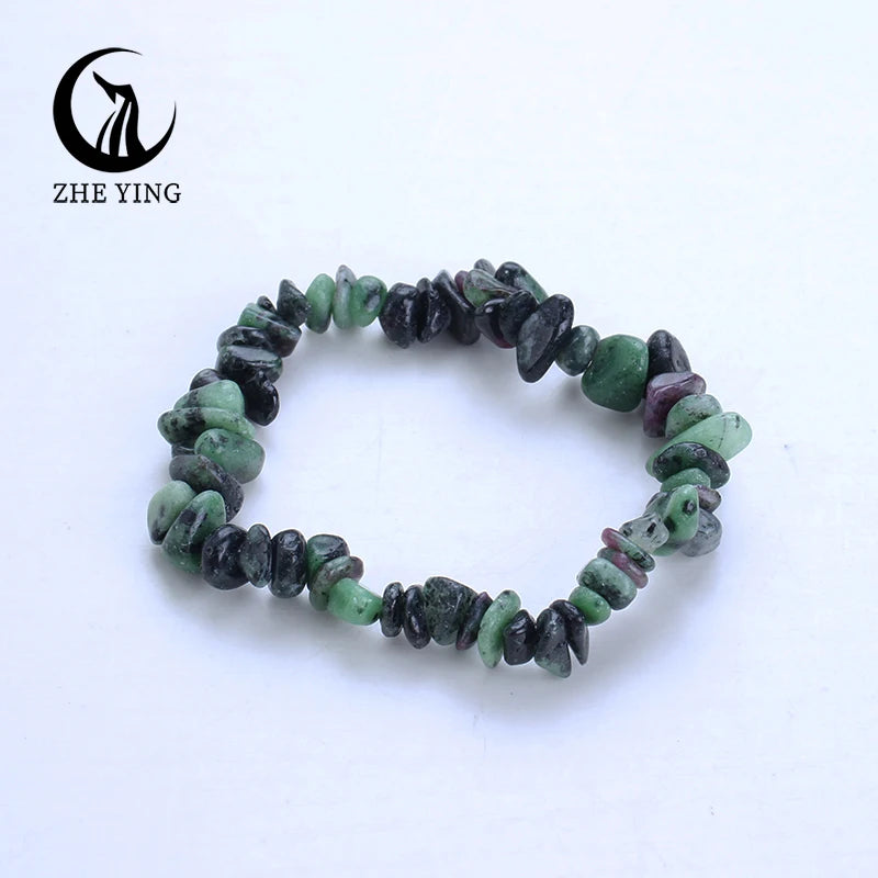 Zhe Ying Malachit-Stein-Perlen-Armband, 5–8 mm, kleiner natürlicher Edelstein, Stretch-Armband für Damen, modisch, günstiger Schmuck, Geschenk