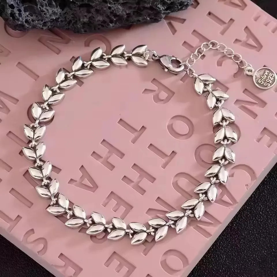 VENTFILLE 925 Sterling Silber Linie Extrem feines Armband für Frauen Liebe Haert Bead Koreanische Ins Süße Schmuck Geschenk Dropshipping