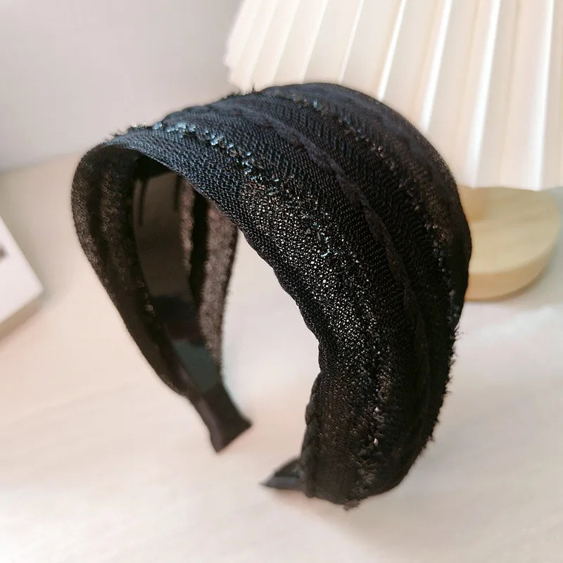 Breites Chiffon-Stoff-Haarband für Damen, Haarband, Haarschmuck für Damen