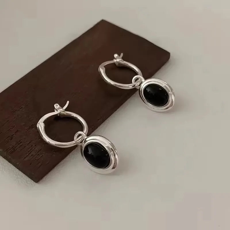 VENTFILLE 925 Sterling Silber CZ Stern Mond Asymmetrische Creolen für Frauen Mädchen Gold Silber Farbe Party Schmuck Geschenke
