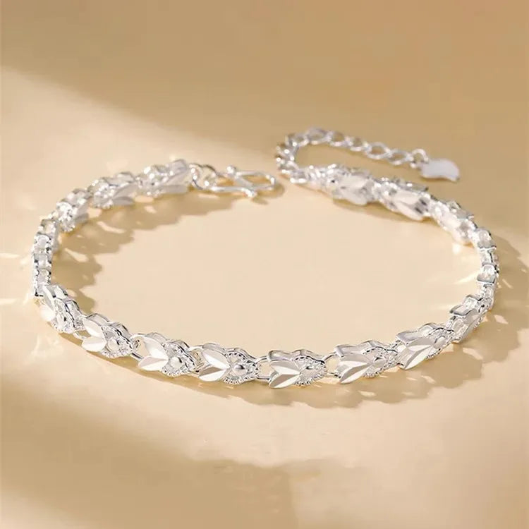 Feines 925er-Sterlingsilber, edle, schöne Kette, solides Armband für Damen und Herren, Charms, Party-Geschenk, Hochzeit, Modeschmuck, heißes Modell