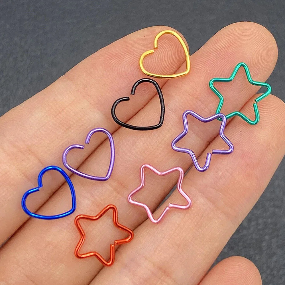 Körperschmuck Chirurgenstahl Daith Herz Ring Knorpel Tragus Piercings Hoop Lippe Nasenringe Orbital Ohrstecker Helix Schmuck
