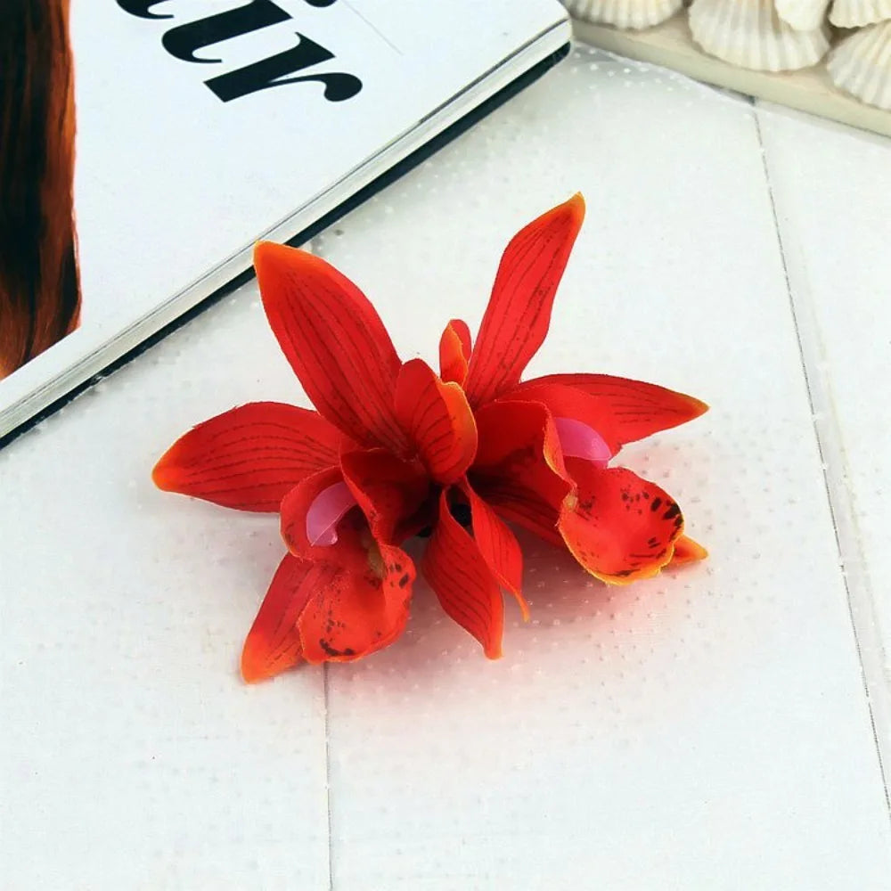 Kopfbedeckung, hawaiianische Blumen-Haarspangen, romantische Haar-Accessoires, BB-Haarspange, geeignet für Urlaub, Strandpartys, seitlicher Pony-Clip für Damen
