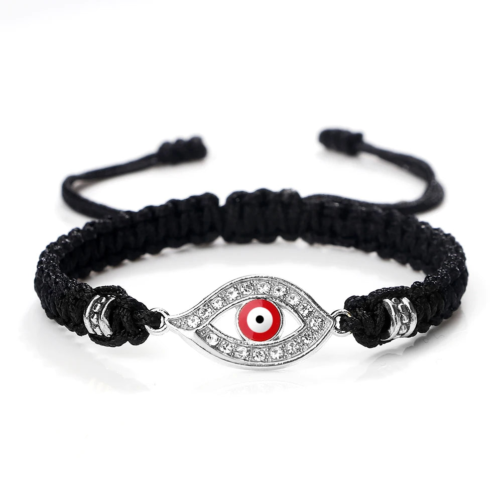 Handgemachte türkische böse Blick Armbänder für Frauen Männer geflochtene rote Seil Glück Armbänder Mode Paar Armbänder Freundschaft Schmuck