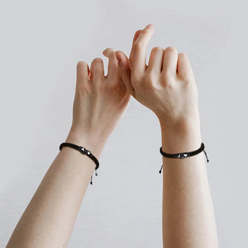 26-Buchstaben-Armbänder für Frauen, Teenager, Mädchen, verstellbare A-Z-Initialen, geflochtene Armreifen, Abschlussfeier, Geburtstagsgeschenke, Schmuck