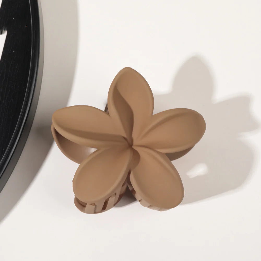 Mode Frauen Blume Haars pangen Urlaub Böhmen Ei Blume Haar Krallen Haars pangen matte Mädchen große Haarnadeln Haarschmuck