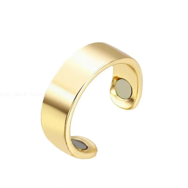 Mode Magnetische Abnehmen Gesundheits Ring Für Männer Frauen Fett Brennen Verlust Gewicht Ringe Edelstahl Öffnung Ringe Schmuck Geschenk