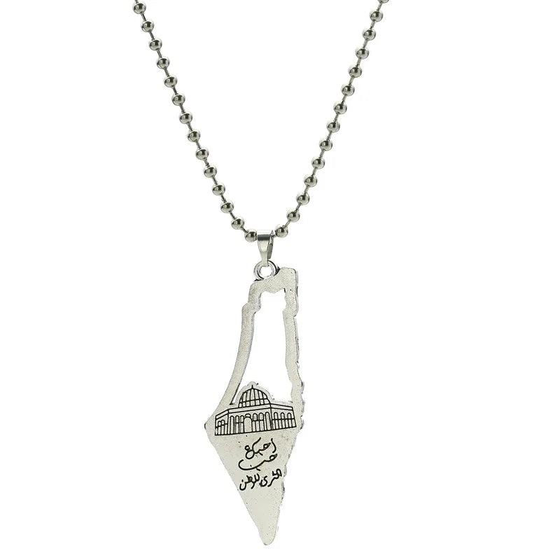 Keffiyeh Anhänger Kette Halskette Schal Form personal isierte Charme trend igen Schmuck Geschenk