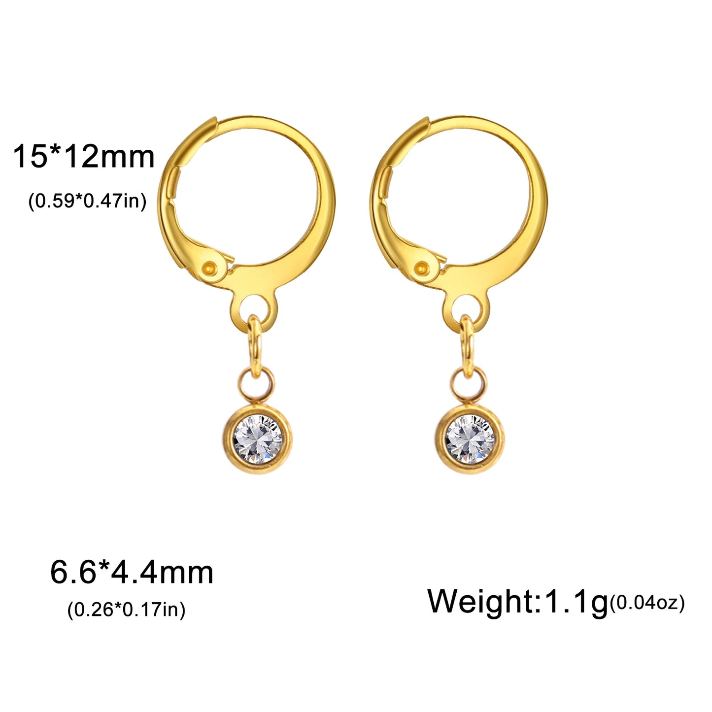 Lucktune Goldfarbene Kette, lange Quaste, Tropfenohrlinie, Edelstahl, Zirkon-Ohrringe für Frauen, Schmuck, Hochzeitsgeschenke, 2025, neu