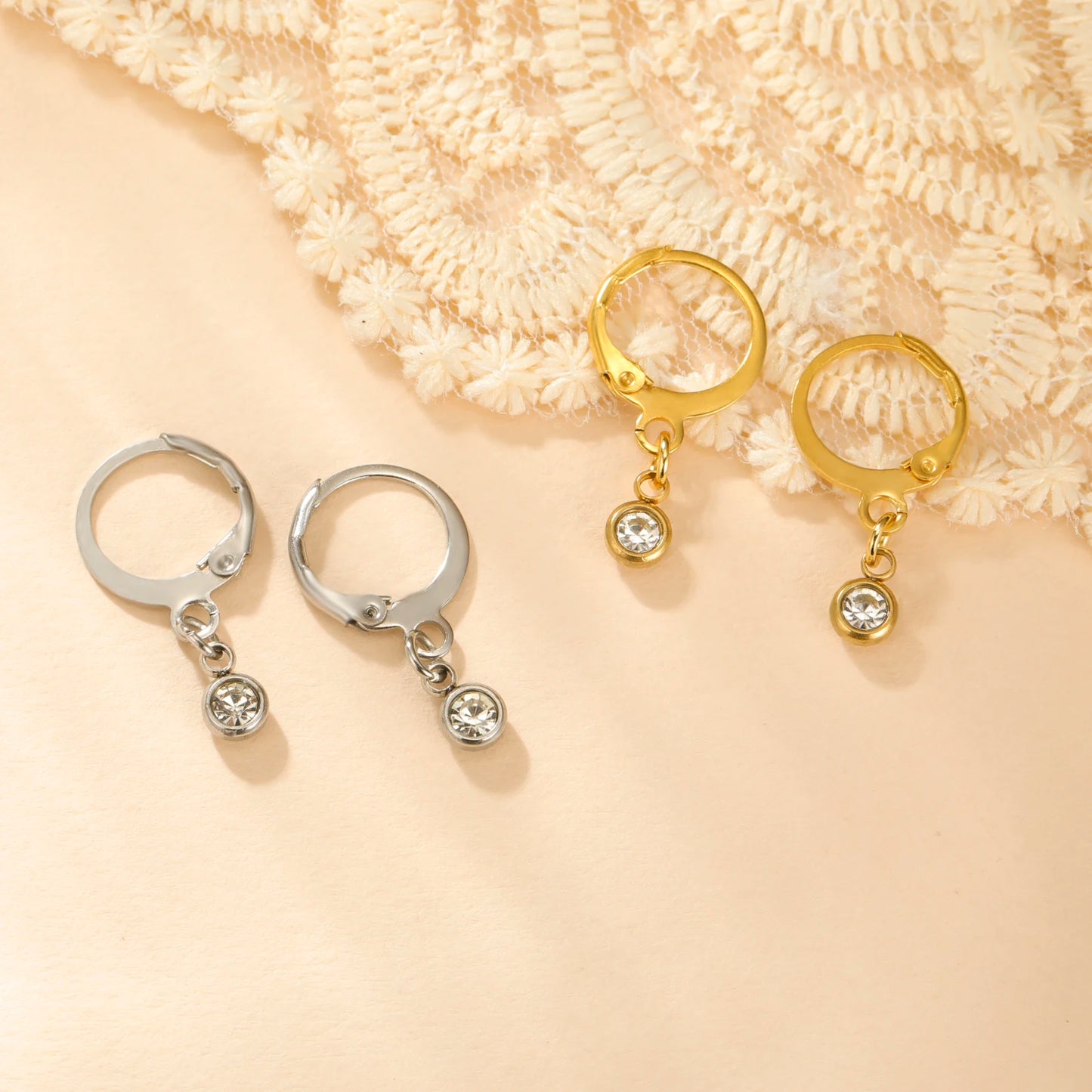 Lucktune Goldfarbene Kette, lange Quaste, Tropfenohrlinie, Edelstahl, Zirkon-Ohrringe für Frauen, Schmuck, Hochzeitsgeschenke, 2025, neu
