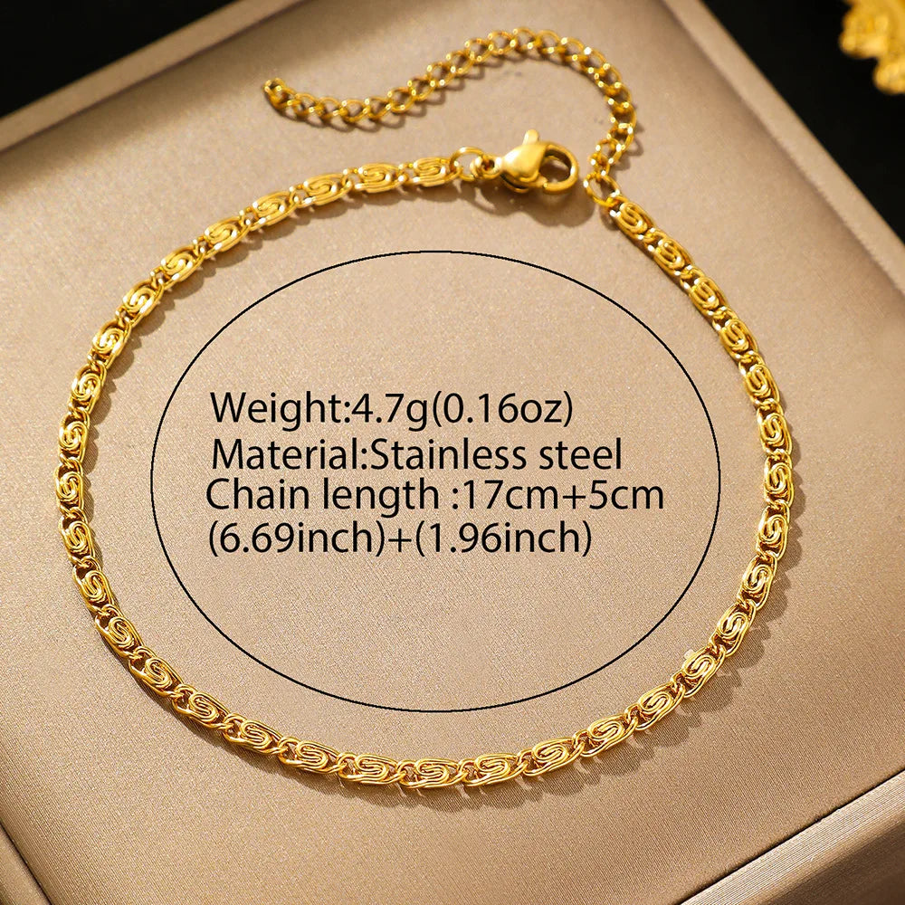 Edelstahl-Armband, neuer Stil, Einfachheit, Subtlety, Büroklammer-Kette, leichtes Luxus-Armband für Damen, Schmuck, Alltagskleidung