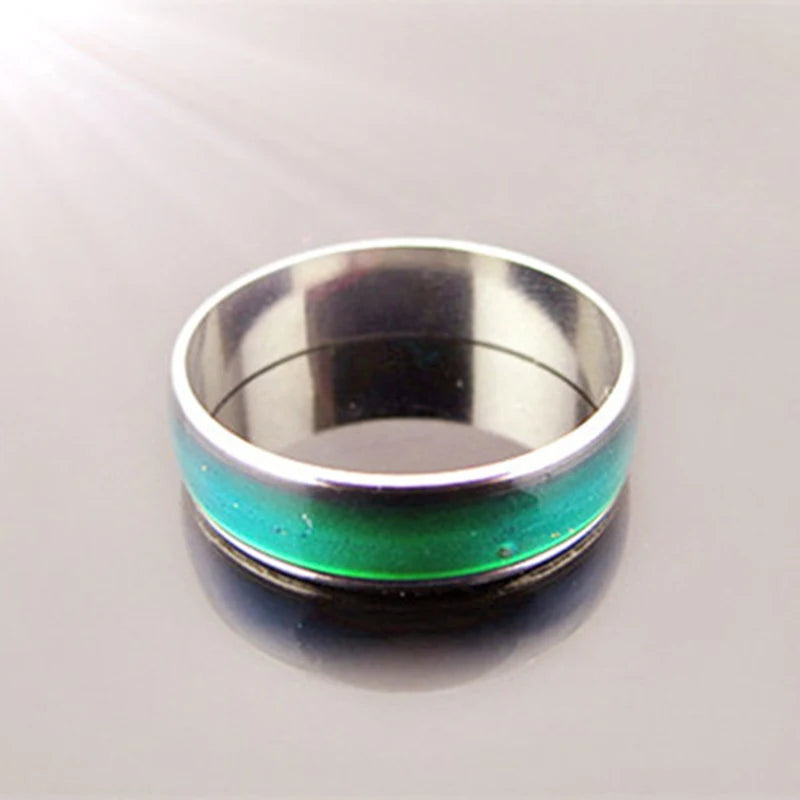 1pc Edelstahl Stimmung Ring Ändern Farbe Ringe Emotion Gefühl Temperatur Ring Für Frauen Männer Paare Ringe Modeschmuck