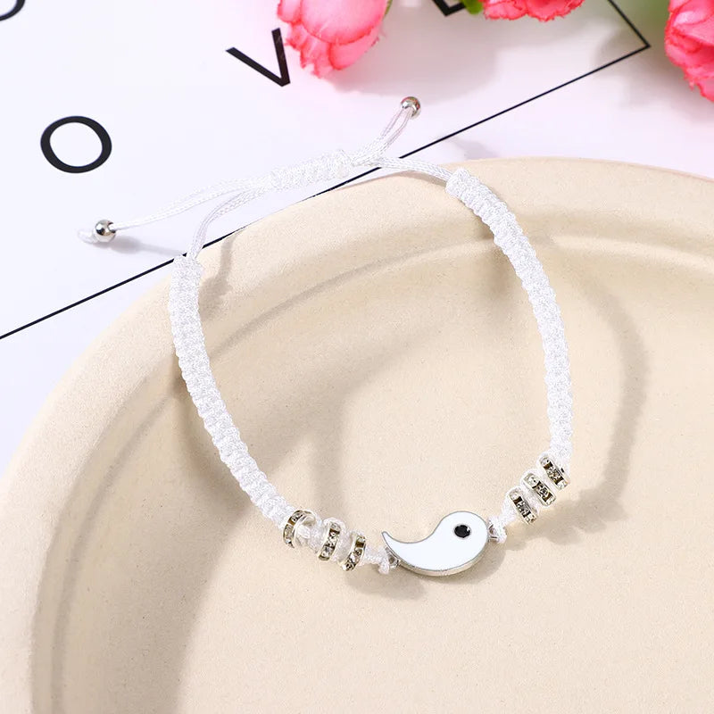 2024 neue beste Freundin-Armbänder für 2, passendes Yin-Yang-Armband mit verstellbarer Kordel für Bff, Freundschaft, Beziehung, Freund, Freundin
