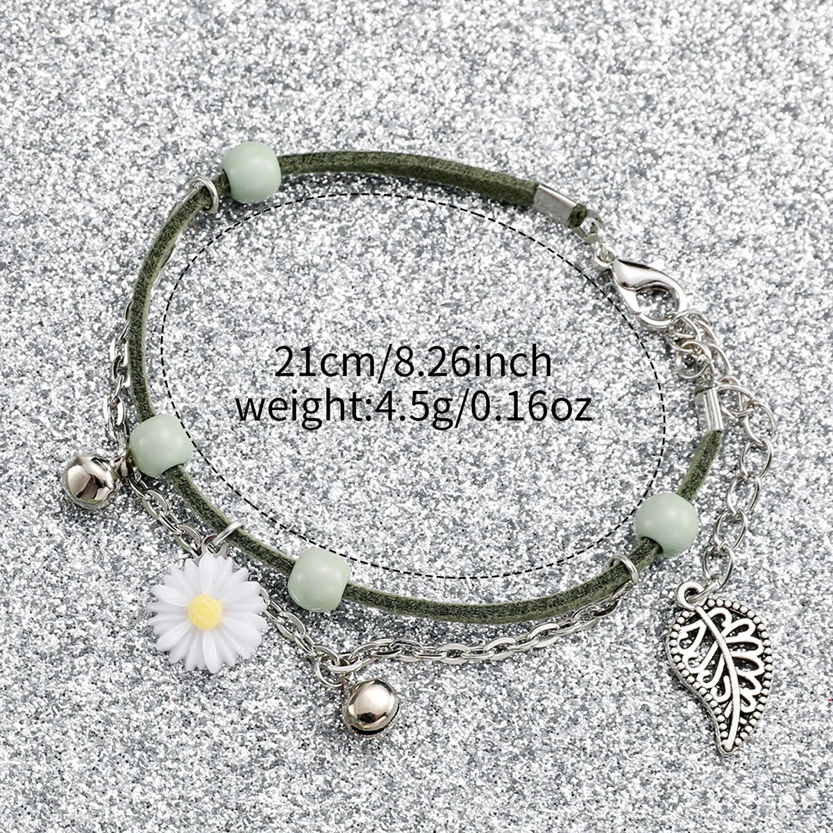 2 Teile/satz Damenuhr Mode Arabisch Zifferblatt Lederband Quarzuhren Blumenarmband Set