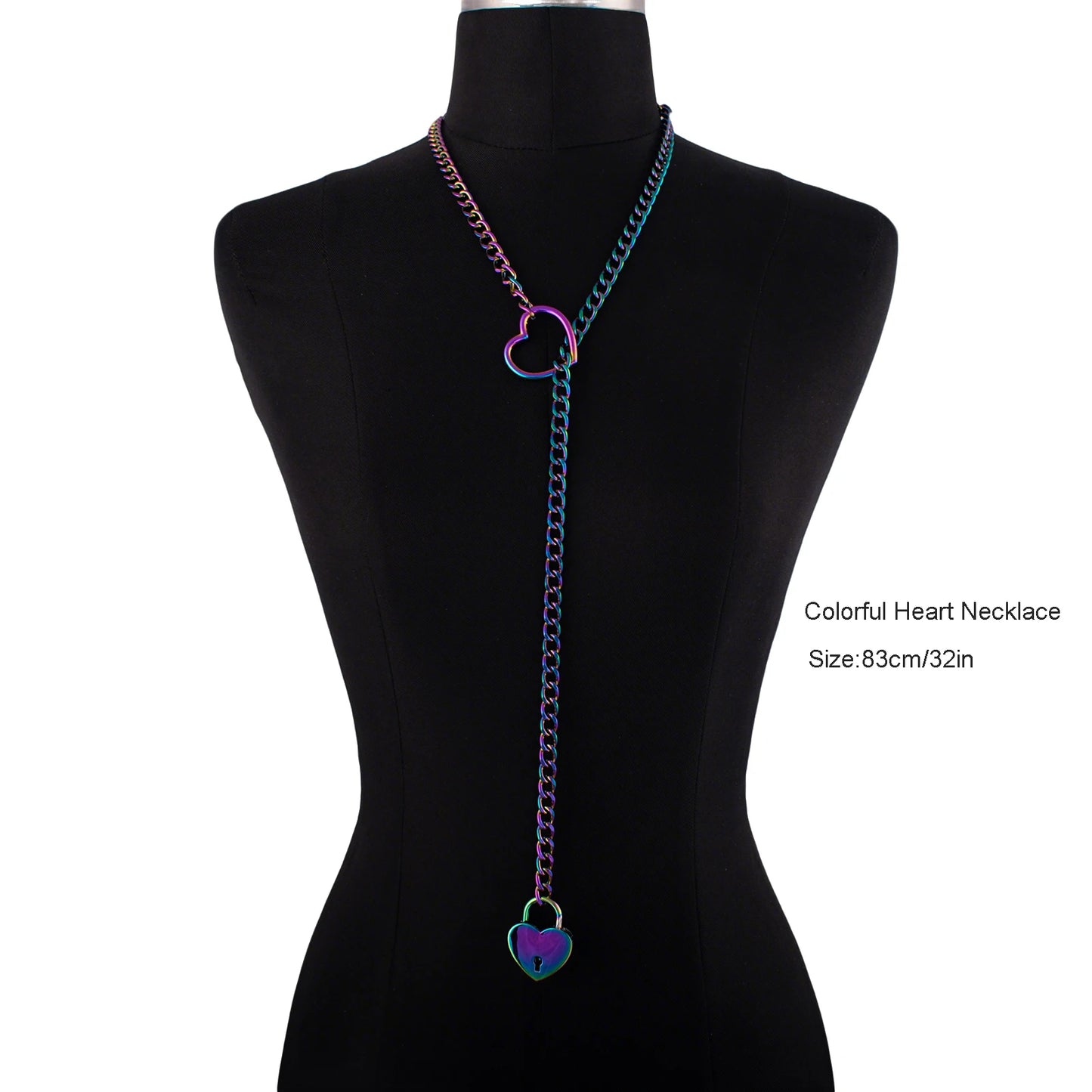 Herz Schloss Slip Kette Halskette Liebe Ketten Halsband Vorhängeschloss Kragen für Frauen Punk Goth Schmuck Gothic Ästhetische Accessoires