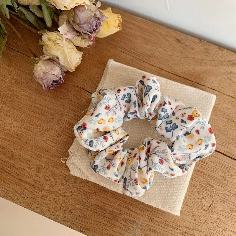 2PCS Kleine Blumen Stoff Haar Hoop Haar Zubehör Für Mädchen Französisch Stoff Haar Seil für dame