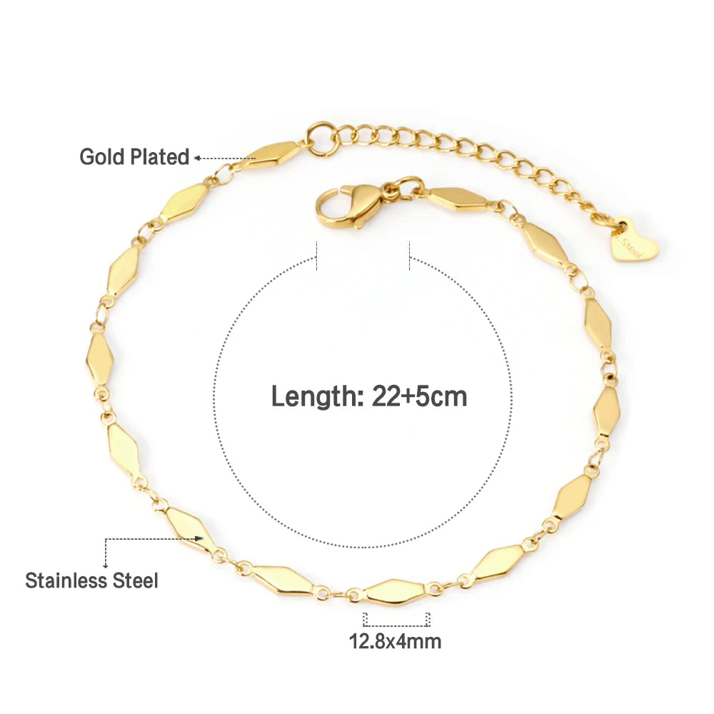 LUXUSTEEL Edelstahl Fußkettchen Armbänder Für Frauen Quaste Seestern Charme Gold Farbe Link Kette Auf Bein Mode Fuß Schmuck