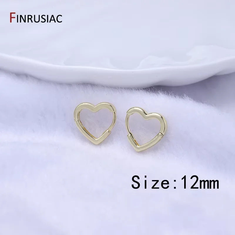 Neue trendige echte vergoldete runde Creolen für Frauen Mädchen Damen große Creolen Gold Kreis Ring Ohrringe Party Geschenk