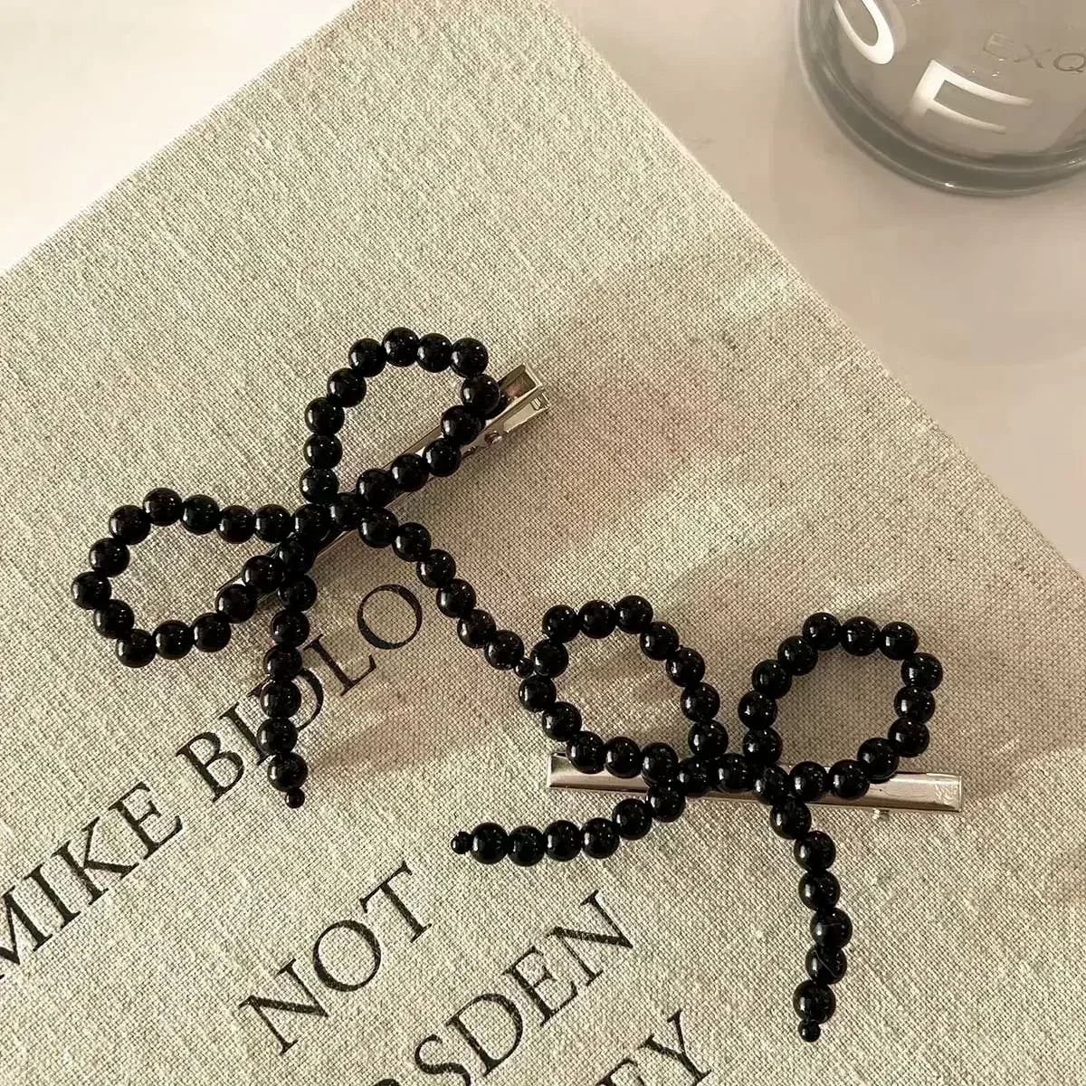 Neue Koreanische Mode Frauen Perle Haar Clips Pins Nette Mädchen Perle Haarspange Bögen Haarnadel Metall Haar Clips Y2k Mädchen Haar Zubehör