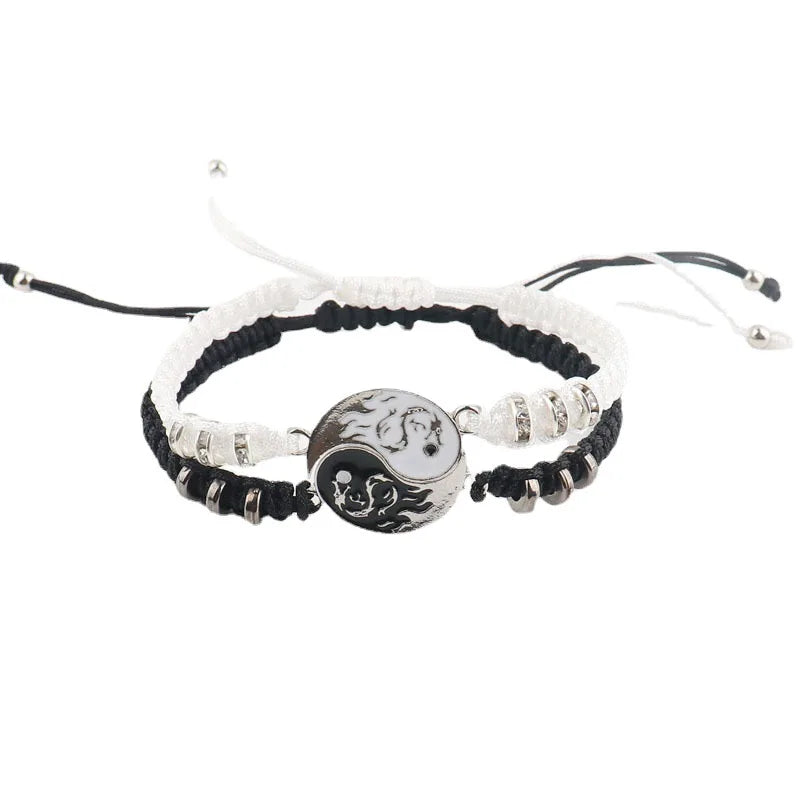 2024 neue beste Freundin-Armbänder für 2, passendes Yin-Yang-Armband mit verstellbarer Kordel für Bff, Freundschaft, Beziehung, Freund, Freundin