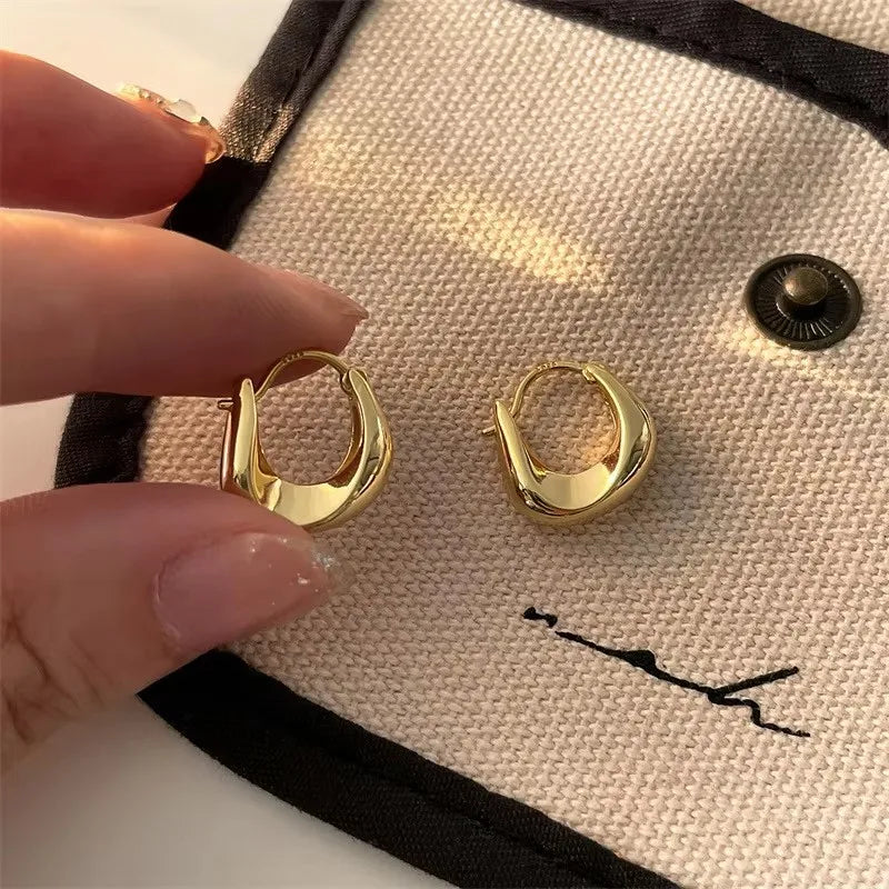 Ohrringe aus 925er-Sterlingsilber für Damen, Ohrreifen, vielseitig, süßes Mädchen, Modeschmuck, Neujahrsgeschenke, Accessoires