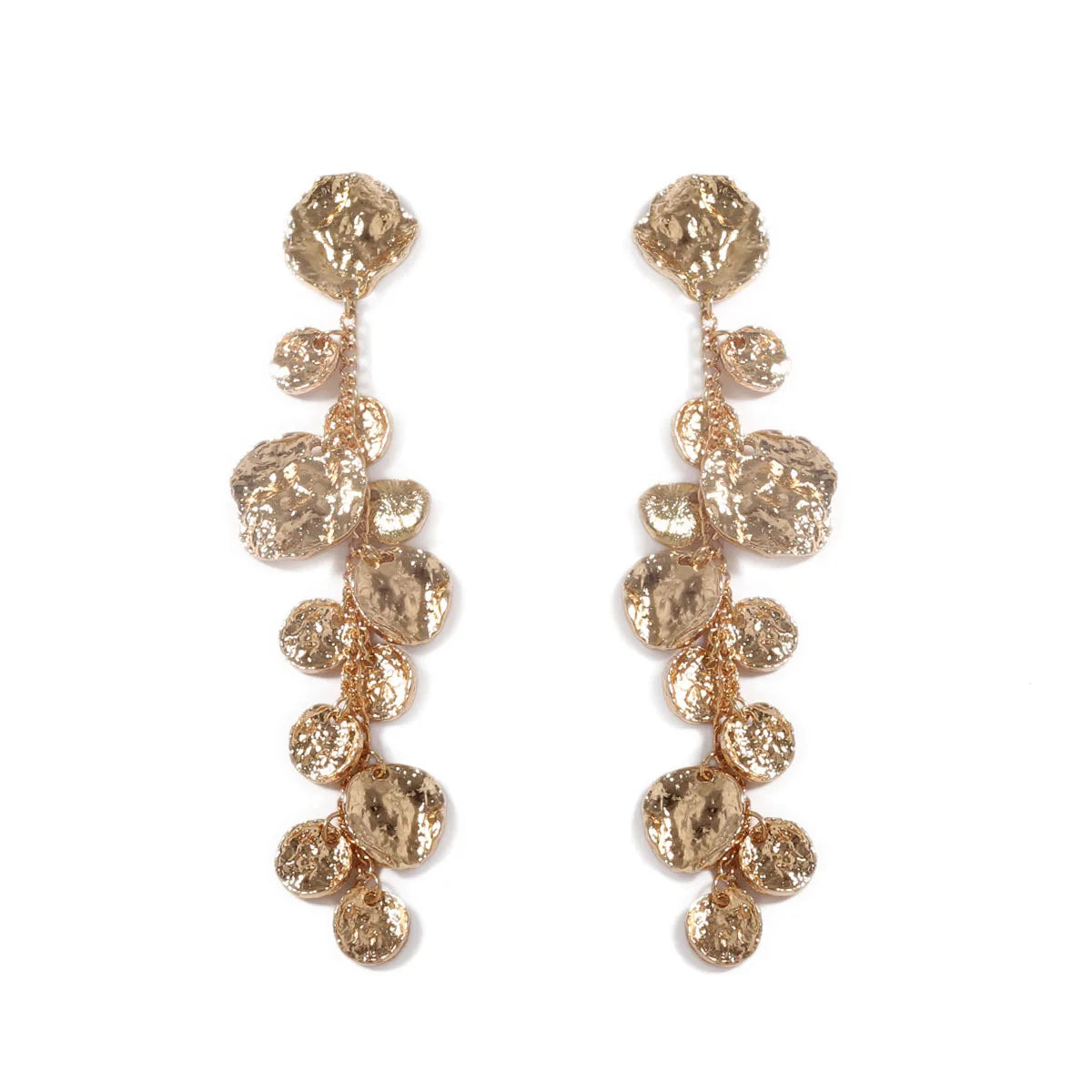 ZAA Neue Ankunft Vintage Metall Lange Quaste Ohrringe für Frauen Geometrische Aussage Schmuck Geschenk