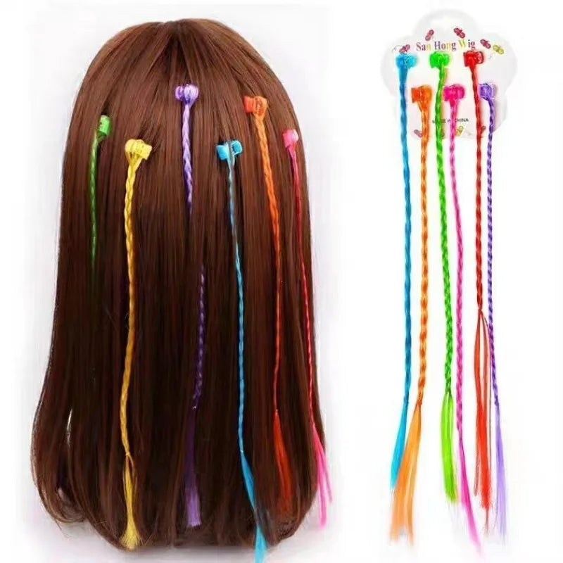 18-teilig für Kinder, bunte Haarverlängerungen mit Haarnadeln, Haarstyling-Zubehör für Kinder, Haarschmuck für Mädchen im Teenageralter
