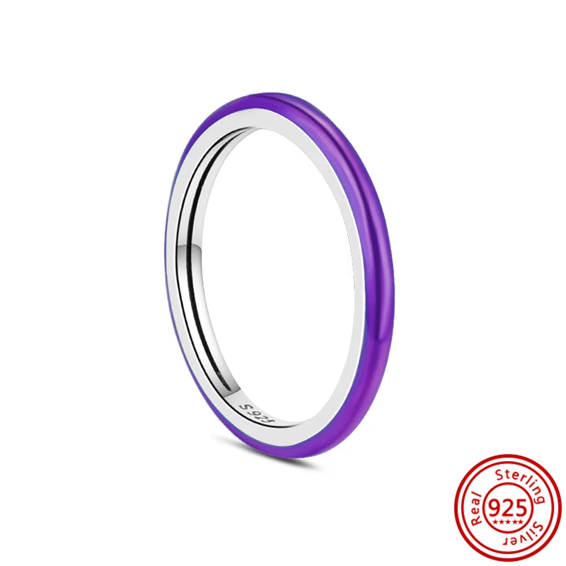 Neuer Pantaro Me-Fingerring aus 925er-Sterlingsilber, Liebesengel, Wort, schwarzes Herz, Zirkon, Original-Charm-Ringe, funkelnder Hochzeitsschmuck