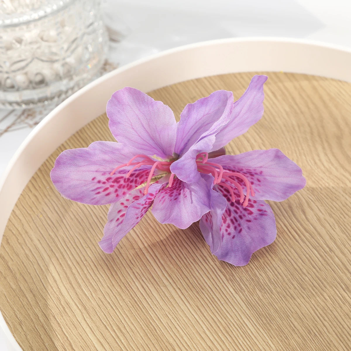 AWAYTR Böhmen Canna Blumen Kleine Haarspangen Hawaii Brautblumen Haarspangen Haarnadeln Haarspange für Hochzeit Haarschmuck