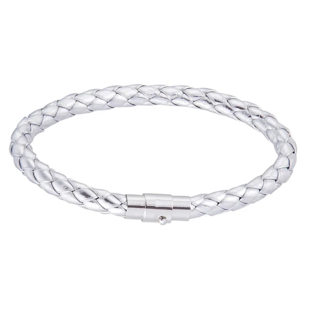 Neue Trendy Männer Schwarz Leder Armband Freundschaft Armbänder & Armreifen Pulseras Hombre Punk Männer Schmuck Weihnachten Geschenk SL019