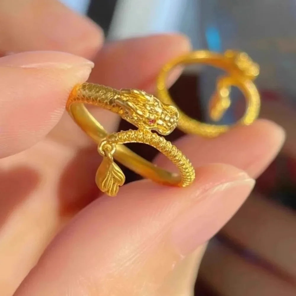 Mode chinesischen Stil Drachen Armreif Neujahr Glücksbringer Armband Freundschaft Amulett Schmuck Paar Geschenke für Frauen Männer