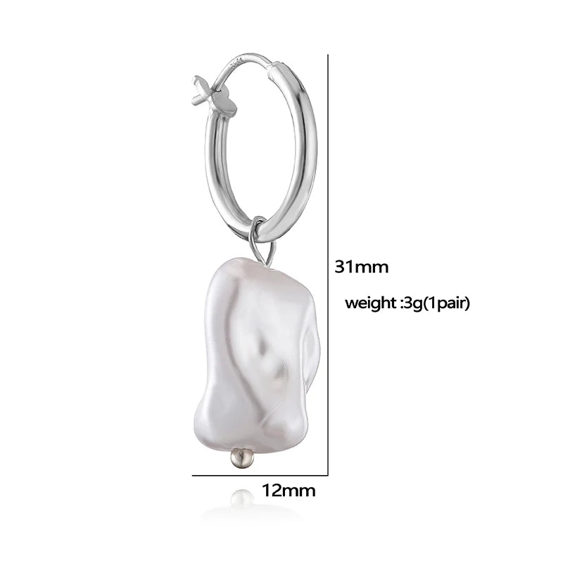 S925 Sterling Silber Barock Stil Vintage Anhänger Creolen Gericht Eleganz Ohrringe für Frauen Schmuck Geschenke SE35