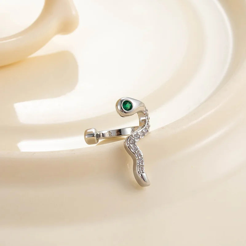 1 Stück Silber Imitation Perle Zirkon Ohr manschette Clips keine Piercing Ohr manschetten Ohrringe für Frauen ohne Piercing Ohrclip Schmuck