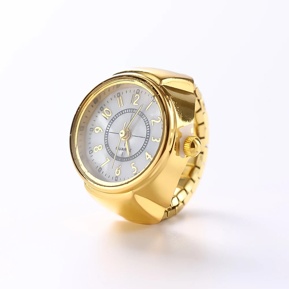 Mode Ringe Finger Uhren Mode Party Quarz Uhren Unisex Paar Ringe Schmuck Geschenk Echt