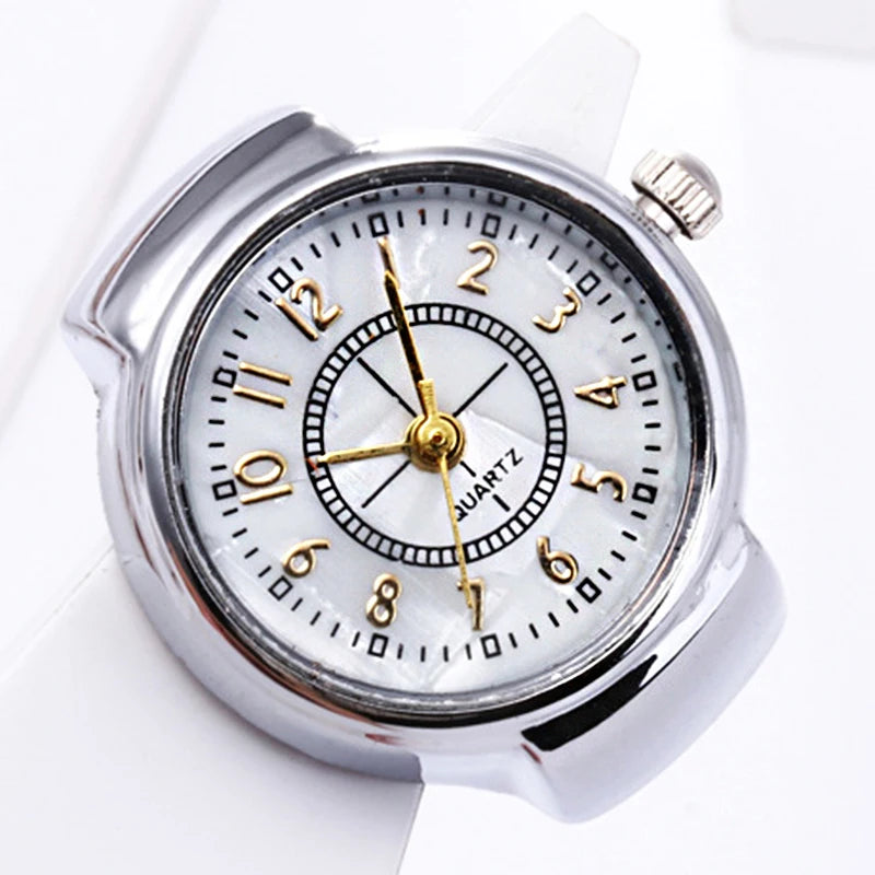 Mode Ringe Finger Uhren Mode Party Quarz Uhren Unisex Paar Ringe Schmuck Geschenk Echt