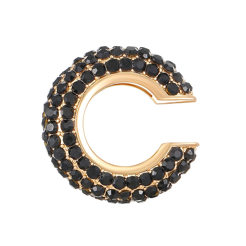 1Pcs Mehrfarbige C-Förmigen Knorpel Ohr Clip Ohrringe für Frauen Mode Luxus Strass Keine Durchbohrten Ohr Manschette Weiblichen schmuck
